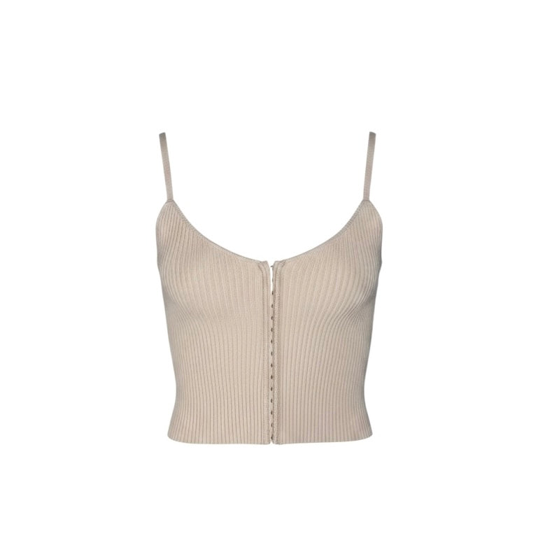 BEIGE CORSET TANK