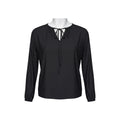 BLACK NECK TIE TOP