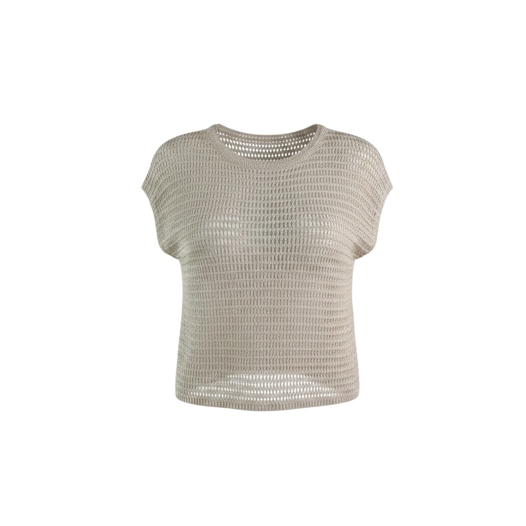 KNITTED BEIGE TOP