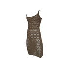 BEIGE KNITTED DRESS