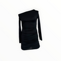 BLACK OFF SHOULDER DRESS