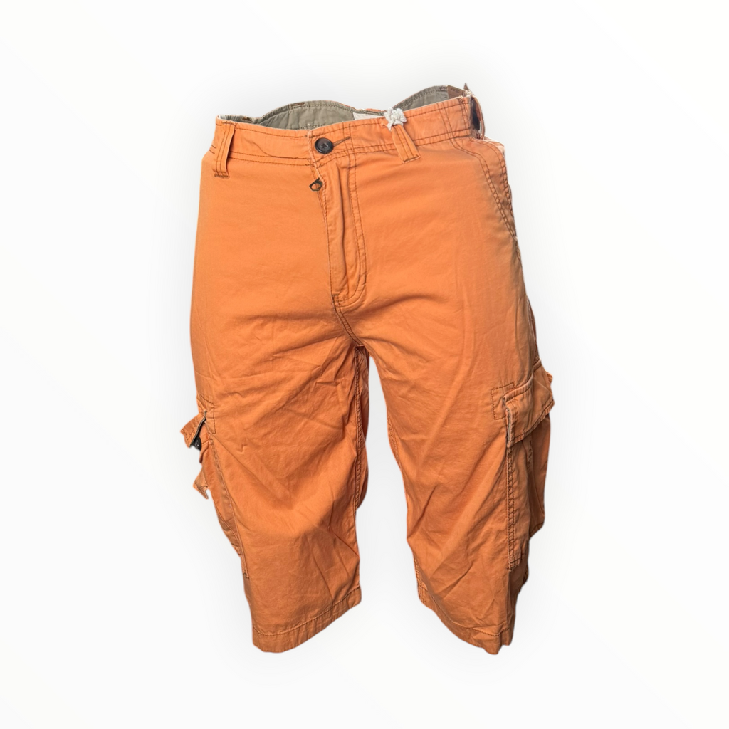 ORANGE CARGO SHORTS