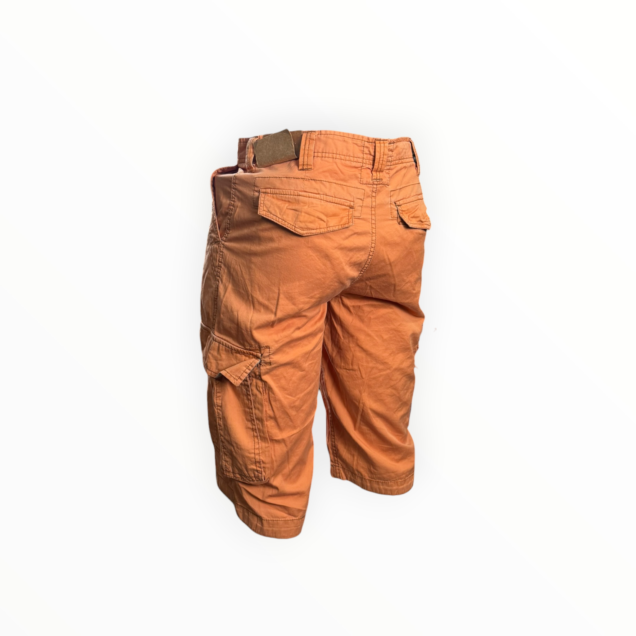 ORANGE CARGO SHORTS