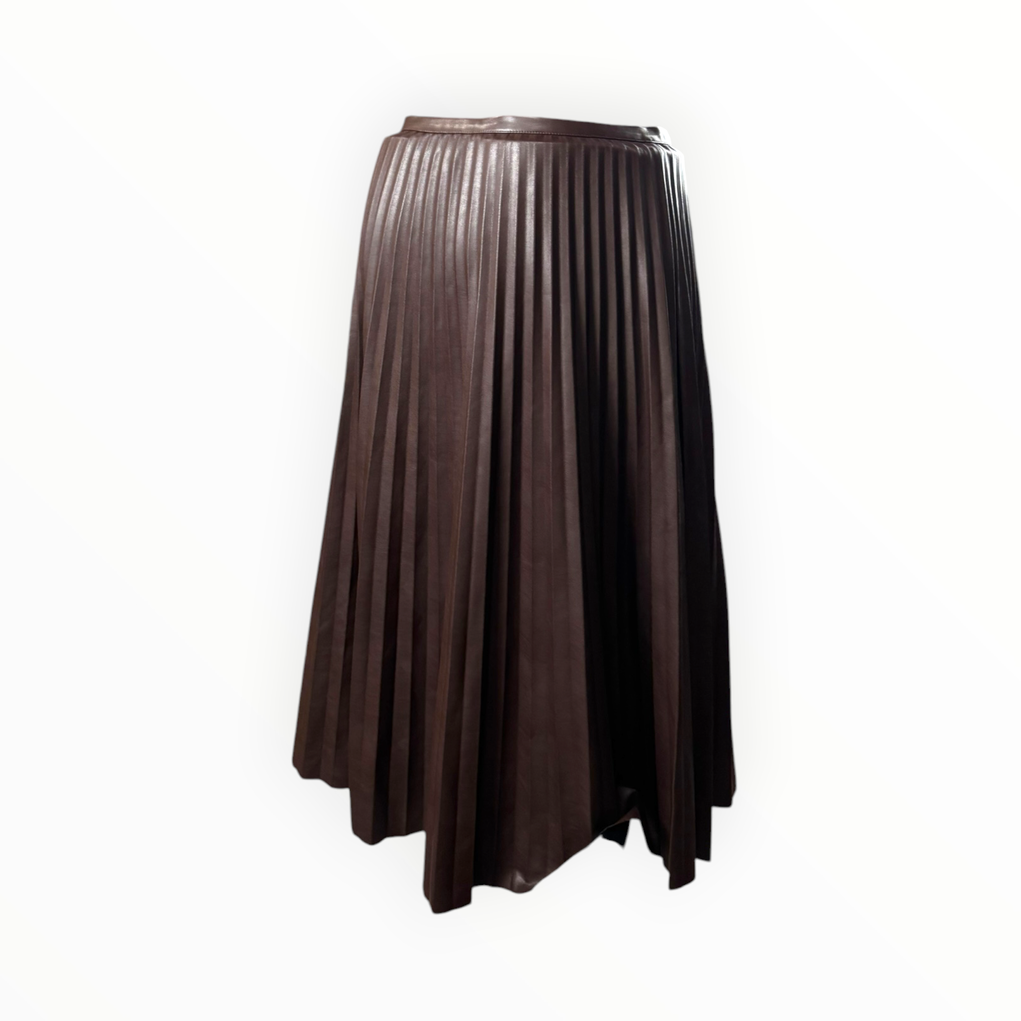 BANANA REPUBLIC BROWN LEATHER SKIRT