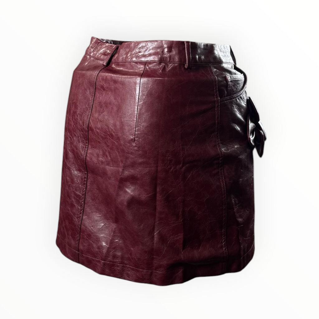 ANEWSTA LEATHER SKIRT