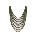 STACKED GREEN NECKLACE