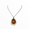 BROWN PENDANT NECKLACE