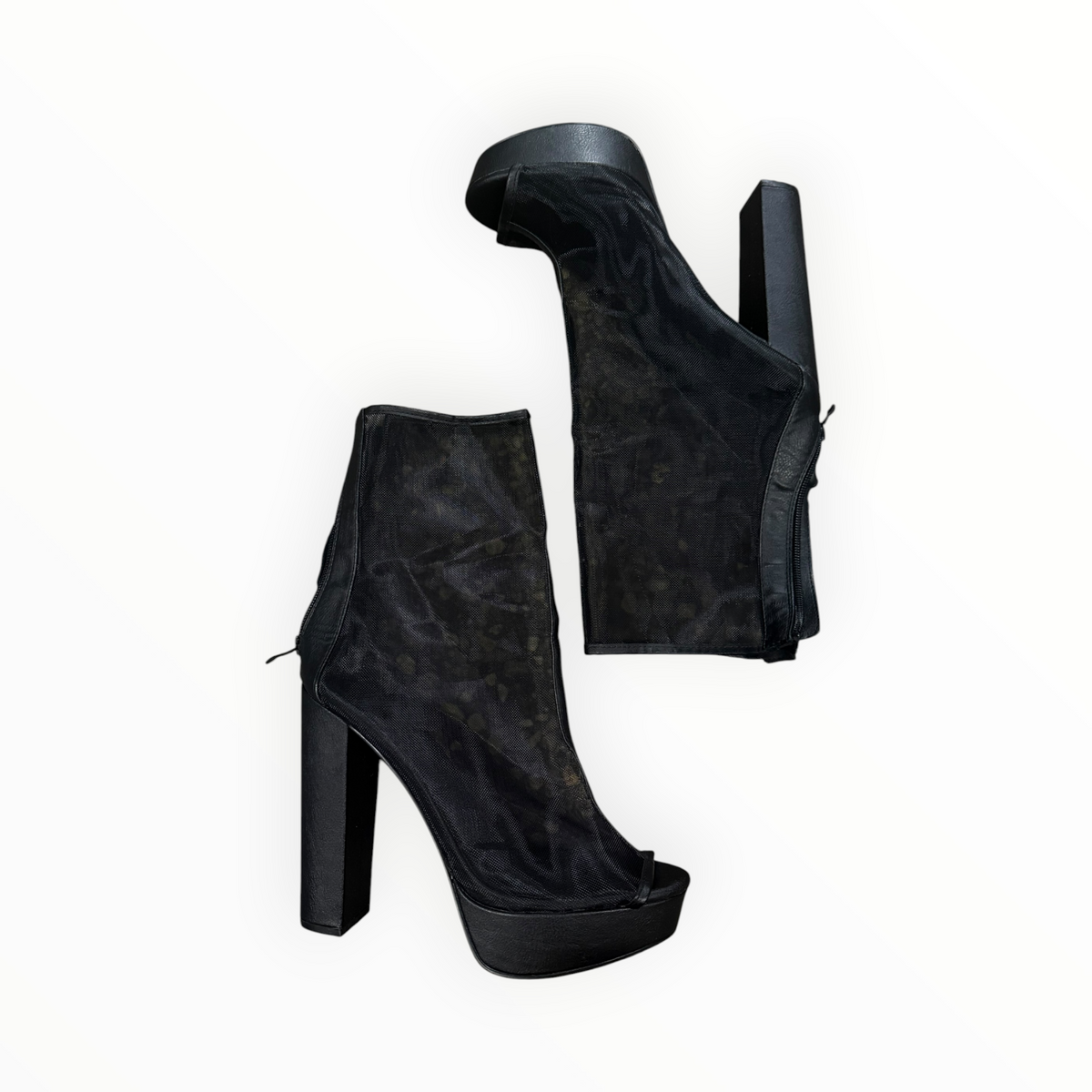 MESH PLATFORM HEELS