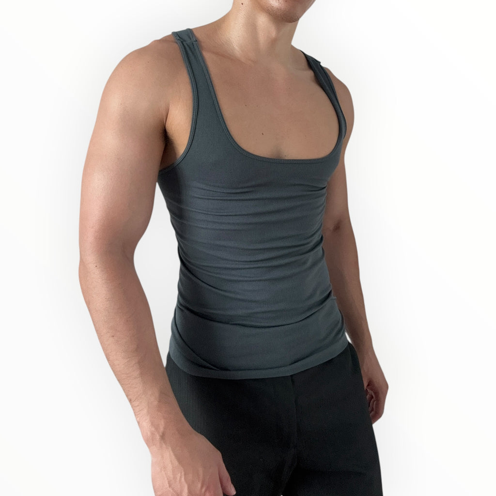 GREY SKIN TIGHT TANK