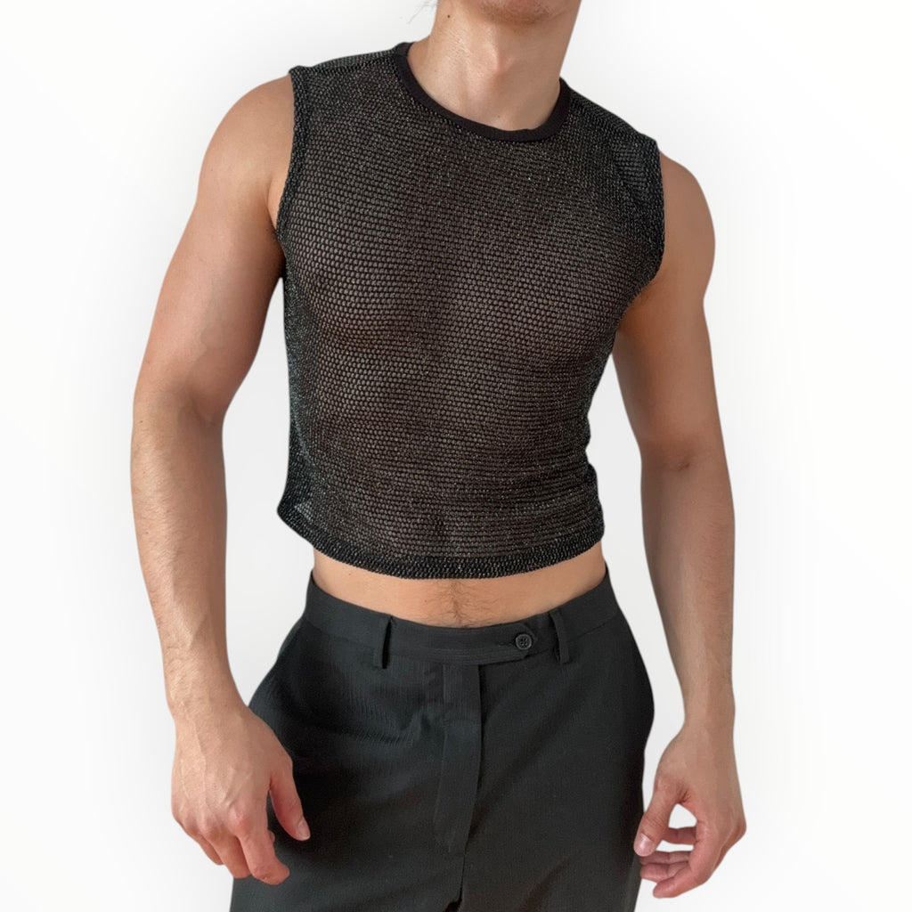 GILDED INTENT MESH TANK