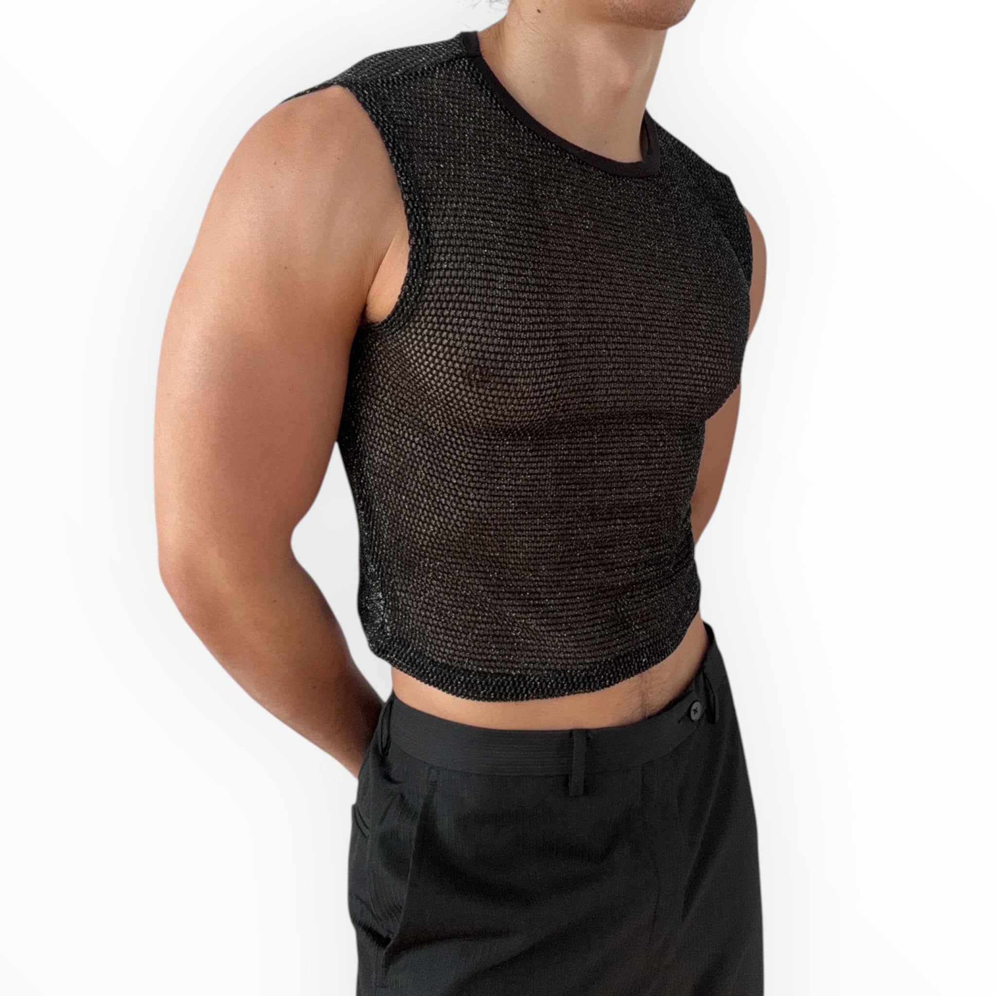 GILDED INTENT MESH TANK