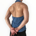 BLUE COLLAR HALTER TOP