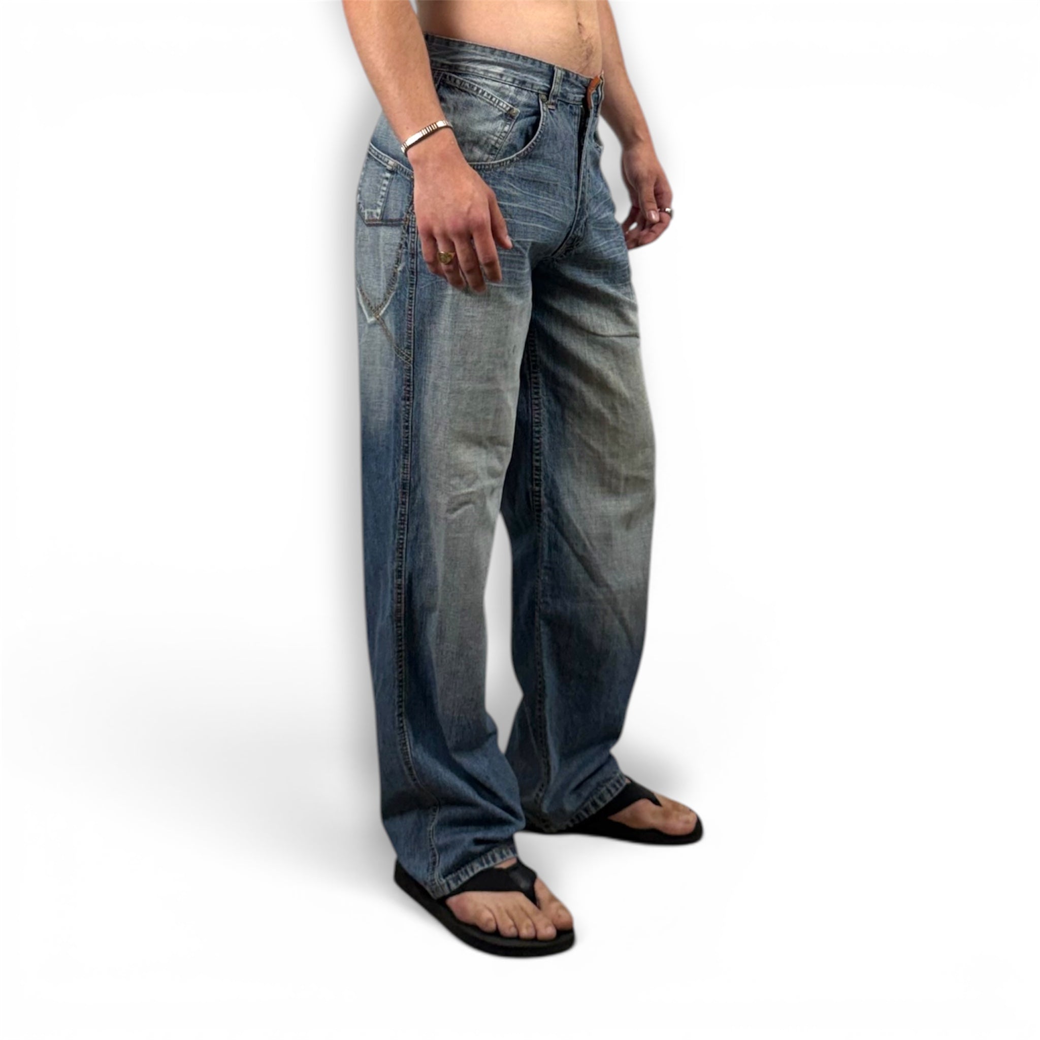 LIGHT + ORANGE JEANS