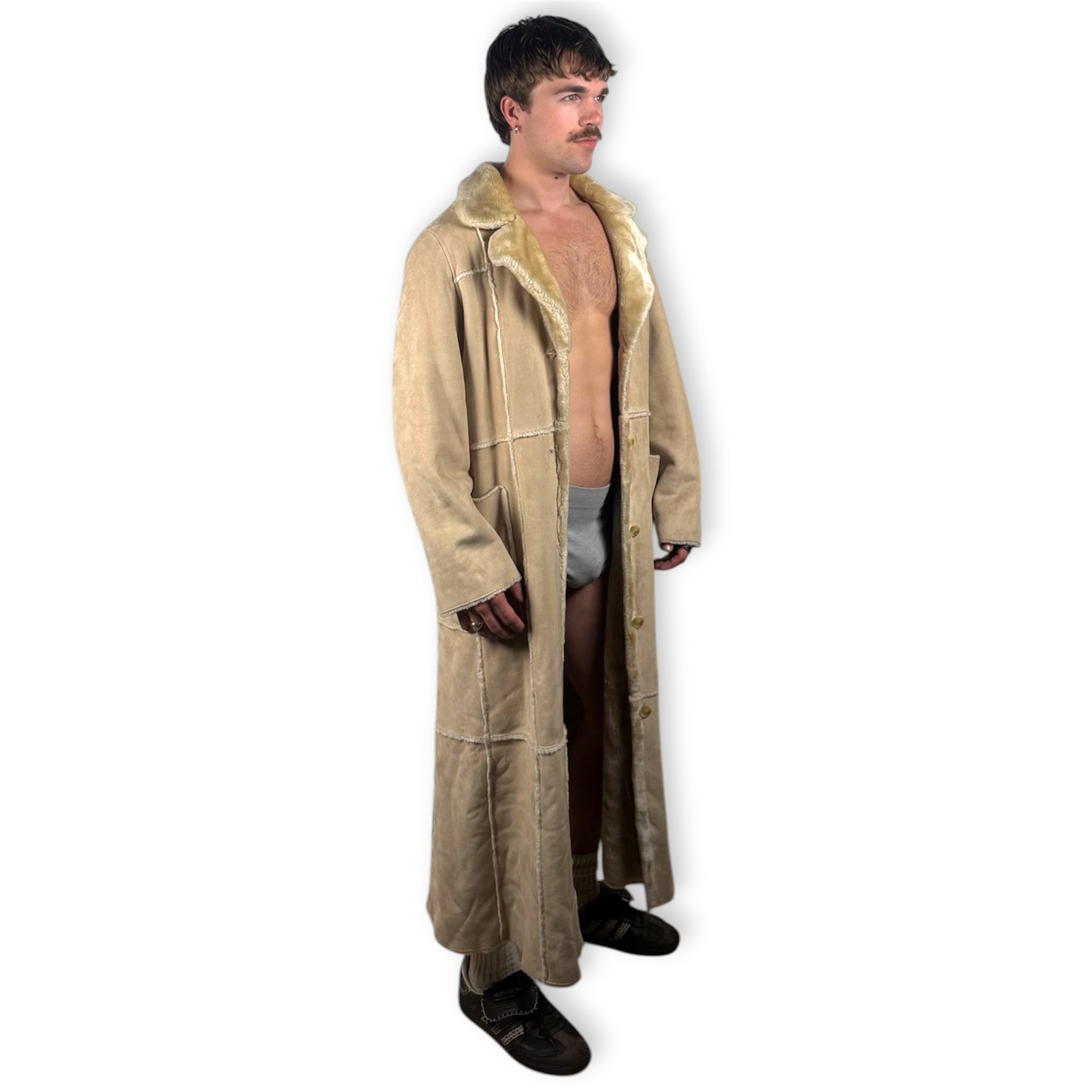 BEIGE FUR TRENCH COAT – LENTHRIFTS