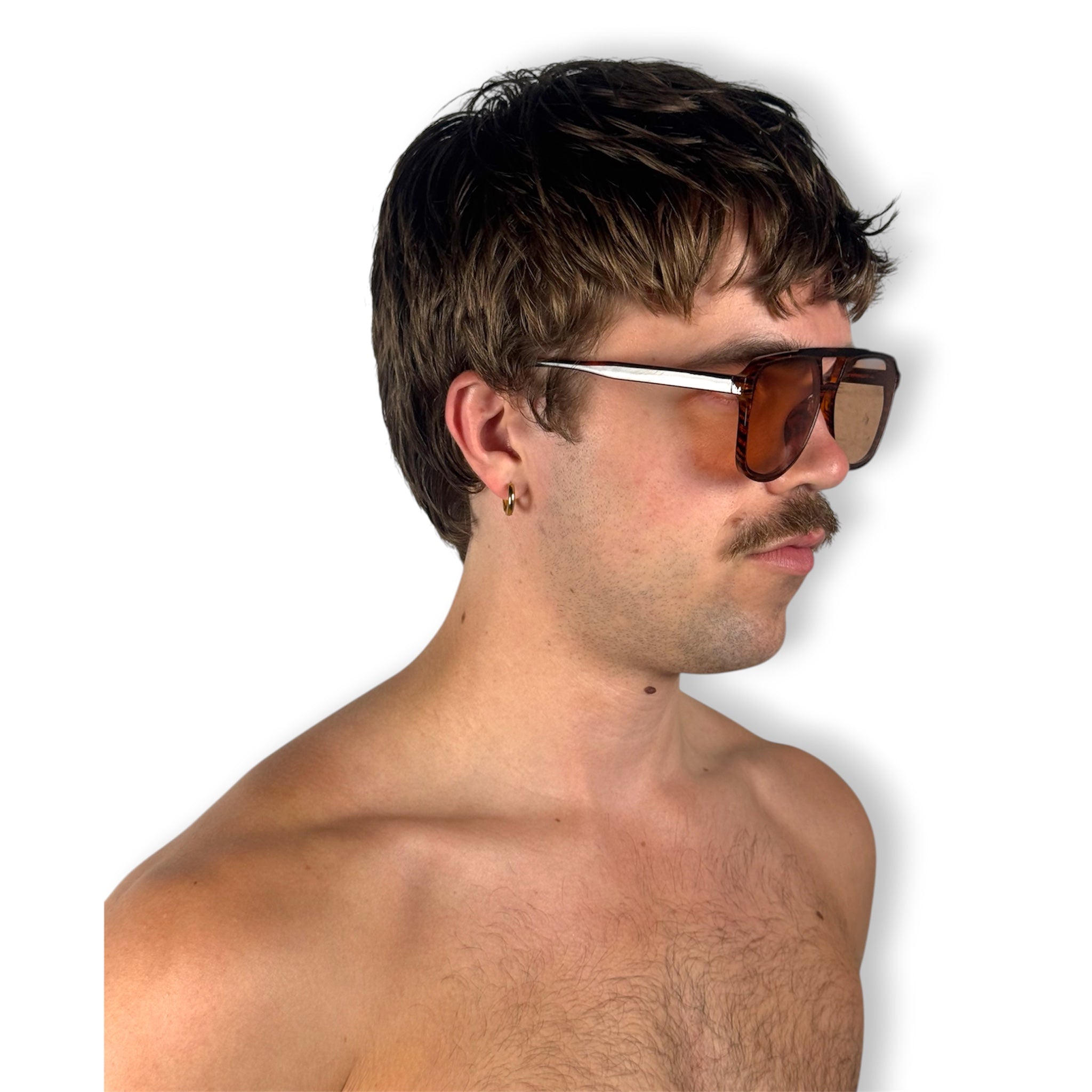 BROWN AVIATOR SUNNIES