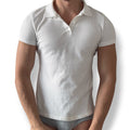WHITE FITTED POLO